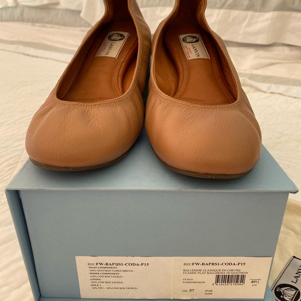 Lanvin Classic Nude Ballerina Flat